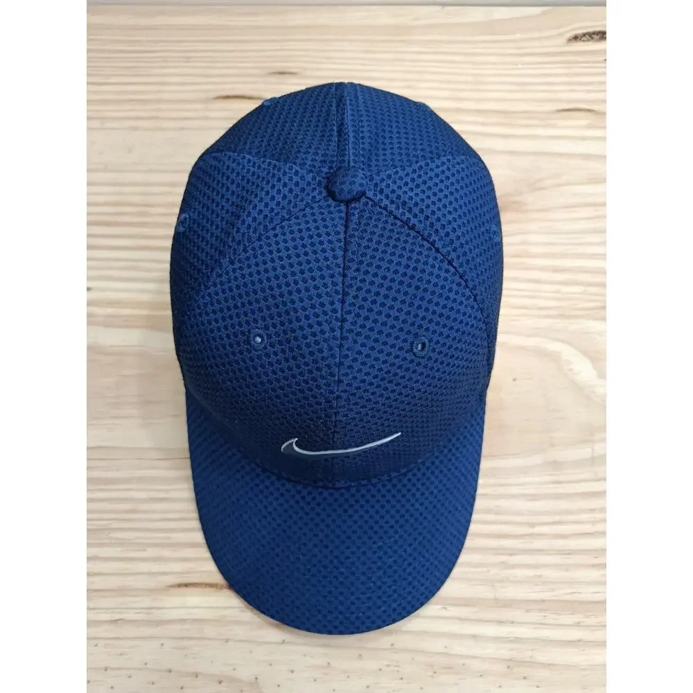 Nike Legacy 91 Dri-FIT Mesh Golf Hat Cap Navy Blue Swoosh Strapback Adjustable